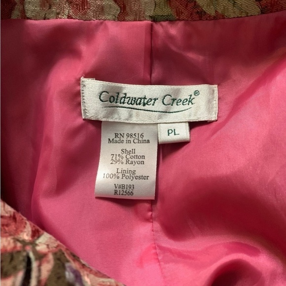 Coldweather Creek Vintage Floral Brown Blazer - Picture 10 of 10